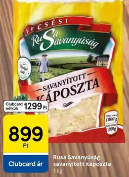 Tesco Rusa savanyított káposzta ajánlat