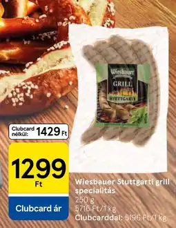 Tesco Wiesbauer stuttgarti grill specialitás ajánlat