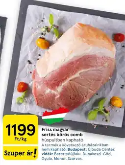 Tesco Friss magyar sertés bőrös comb ajánlat
