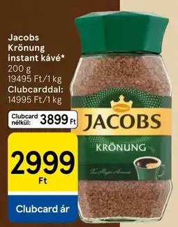Tesco Jacobs krönung instant kávé ajánlat