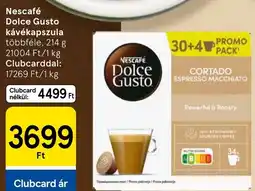 Tesco Nescafe dolce gusto kávékapszula ajánlat