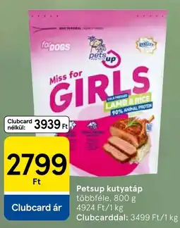 Tesco Petsup kutya táp ajánlat