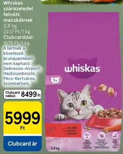 Tesco Whiskas szárazeledel ajánlat