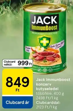 Tesco Jack immunboost konzerv ajánlat