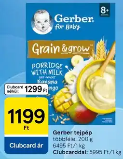Tesco Gerber tejpáp ajánlat