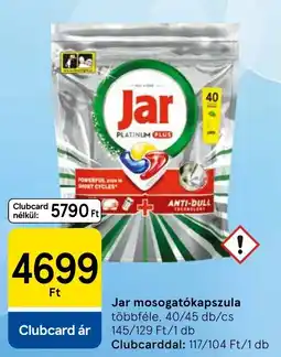 Tesco Jar mosogatókapszula ajánlat