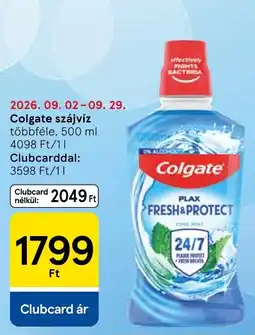 Tesco Colgate szájvíz ajánlat