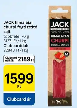 Tesco Jack churpi fogtisztító sajt ajánlat