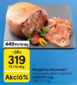 Tesco Mangalica disznósajt ajánlat