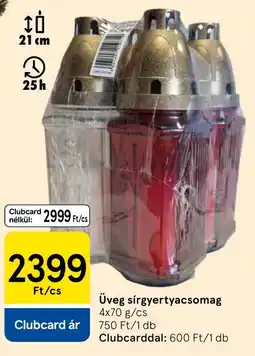 Tesco Üveg sírgyertyacsomag ajánlat