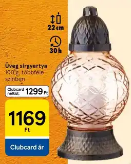 Tesco Üveg sírgyertya ajánlat
