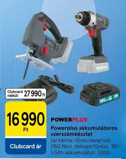 Tesco Powerplus akkumulátoros szerszámkészlet ajánlat