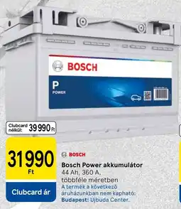 Tesco Bosch power akkumulátor ajánlat