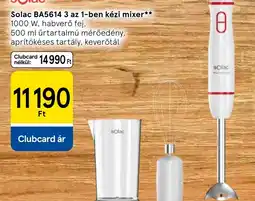Tesco Solac 3 az 1-ben kézi mixer ajánlat