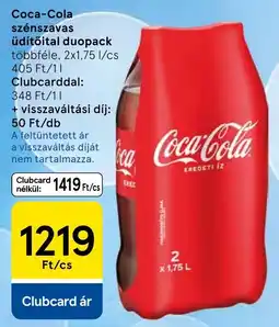 Tesco Coca-Cola szénszavas üdítőital ajánlat
