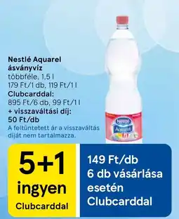 Tesco Nestlé Aquarel ásványvíz ajánlat