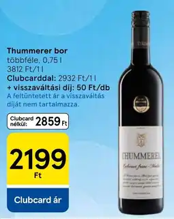 Tesco Thummerer bor ajánlat