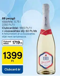 Tesco BB pezsgő ajánlat