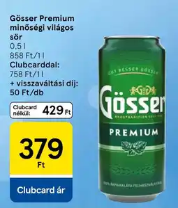 Tesco Gösser premium ajánlat