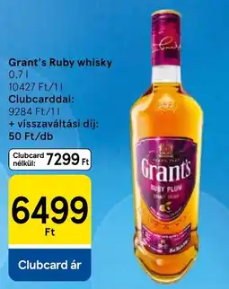 Tesco Grant's ruby whisky ajánlat