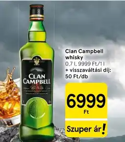 Tesco Clan Campbell whisky ajánlat
