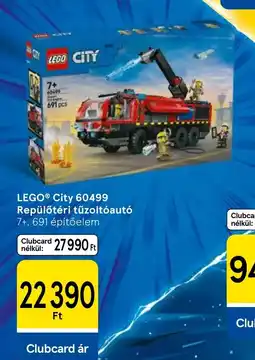 Tesco lego city repülőtéri tűzoltóautó ajánlat