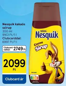Tesco Nesquik kakaós szirup ajánlat