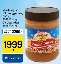 Tesco Marilussy's földimogyoróvaj ajánlat