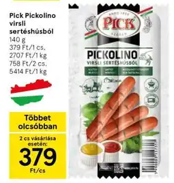 Tesco Pick Pickolino virsli sertéshúsból ajánlat