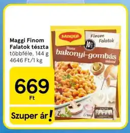 Tesco Maggi Finom Falatok tészta ajánlat