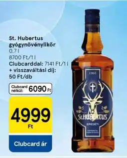 Tesco St. Hubertus gyógynövénylikőr ajánlat