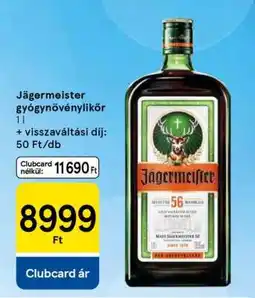 Tesco Jägermeister gyógynövénylikőr ajánlat