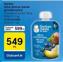 Tesco Gerber alma-áfonya-banán gyümölcspüré ajánlat