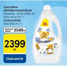 Tesco Coccolino öblítőkoncentrátum ajánlat
