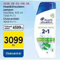 Tesco HEAD & SHOULDERS Sampon ajánlat