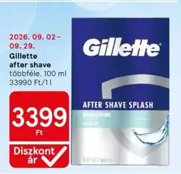 Tesco Gillette After Shave ajánlat