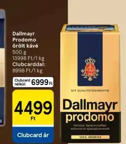 Tesco Dallmayr Prodomo őrölt kávé ajánlat