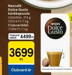 Tesco NESCAFE Dolce Gusto kávékapszula ajánlat