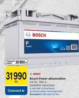 Tesco Bosch Power akkumulátor ajánlat