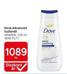 Tesco Dove Advanced tusfürdő ajánlat