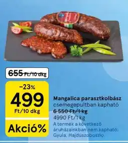 Tesco Mangalica parasztkolbász ajánlat