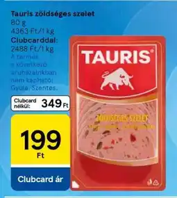 Tesco Tauris zöldséges szelet ajánlat