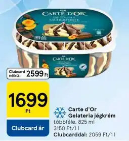 Tesco Carte d'Or Gelateria jégkrém ajánlat