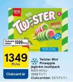 Tesco Twister Mini Pineapple jégkrém multipack ajánlat
