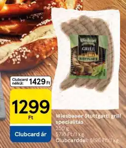 Tesco Wiesbauer Stuttgarti grill specialitás ajánlat
