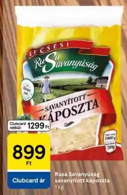 Tesco Rusa Savanyúság savanyított káposzta ajánlat