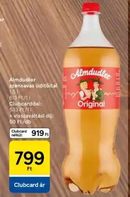 Tesco ALMDUDLER Szénsavas üdítőital ajánlat