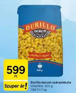 Tesco Durillo durum száraztészta ajánlat