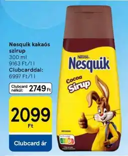 Tesco Nesquik kakaós szirup ajánlat