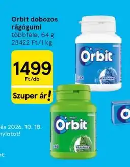 Tesco Orbit dobozos rágógumi ajánlat